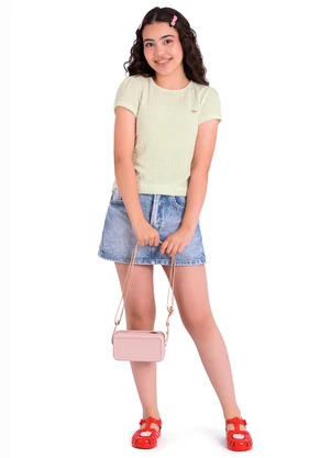 Duduka - Blusa Juvenil com Plaquinha   Bege - DUDUKA