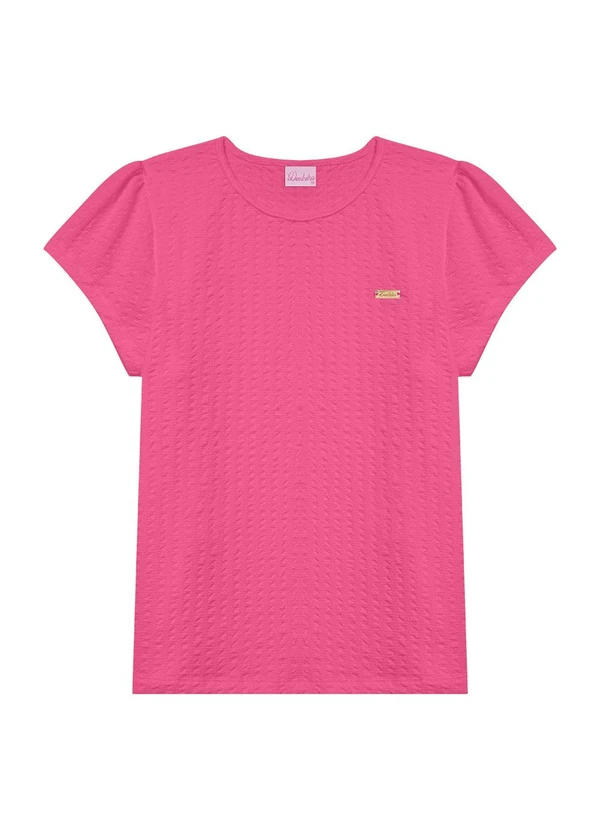 Duduka - Blusa Juvenil com Plaquinha Rosa