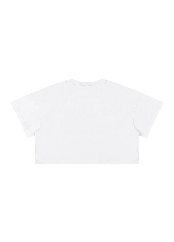 Gloss - Blusa Juvenil em Algodão com Strass Branco 4