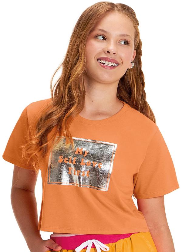 Hapier - Blusa Juvenil Feminina Laranja