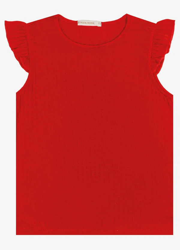 Trick Nick - Blusa Juvenil Menina Ribana Vermelho