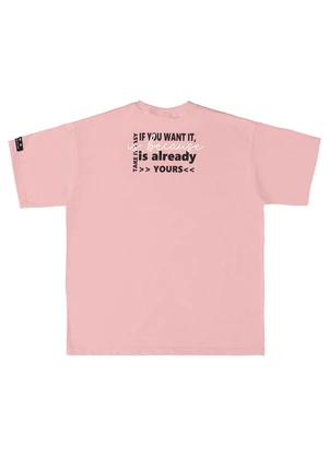 Milli e Nina - Blusa Juvenil Meia Malha Penteada Ampla Rosa - MILLI E NINA