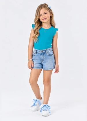 Trick Nick - Blusa Juvenil Menina Ribana Azul - TRICK NICK