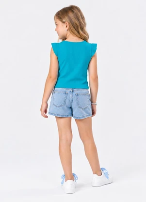 Trick Nick - Blusa Juvenil Menina Ribana Azul - TRICK NICK