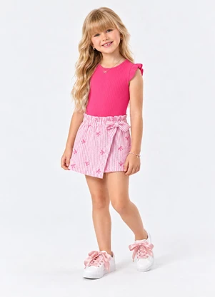 Trick Nick - Blusa Juvenil Menina Ribana Rosa - TRICK NICK