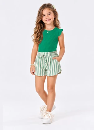 Trick Nick - Blusa Juvenil Menina Ribana Verde - TRICK NICK