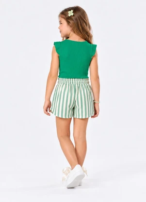 Trick Nick - Blusa Juvenil Menina Ribana Verde - TRICK NICK