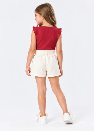 Trick Nick - Blusa Juvenil Menina Ribana Vermelho - TRICK NICK