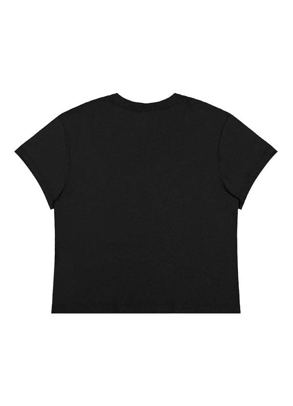 Gloss - Blusa Juvenil Ny em Algodão Preto 4