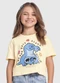 Fakini Kids - Blusa Lilo & Stitch Branco - variação: Amarelo