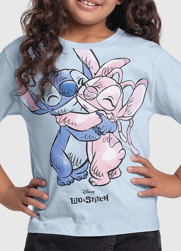 Fakini Kids - Blusa Lilo & Stitch Azul 2