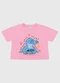 Fakini Kids - Blusa Lilo & Stitch Branco - variação: Rosa