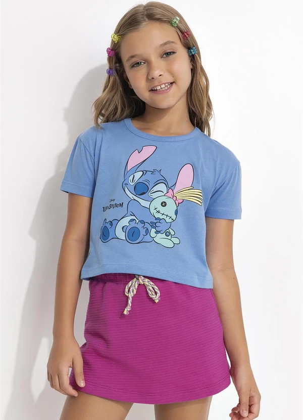 - Blusa Lilo & Stitch Azul 3