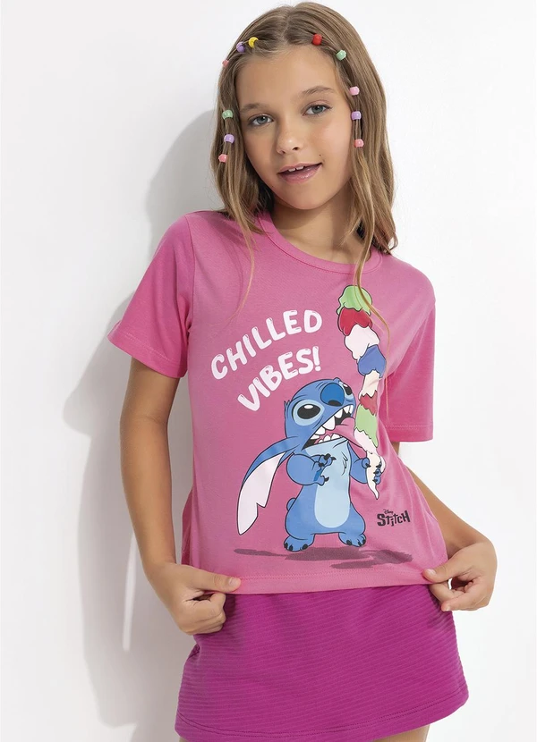 - Blusa Lilo & Stitch Rosa 3