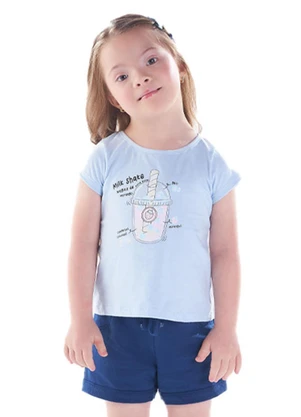 Pulla Bulla - Blusa Malha Azul - PULLA BULLA