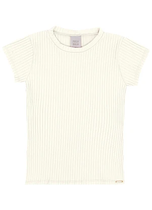 Pulla Bulla - Blusa Malha Canelada Bege - PULLA BULLA