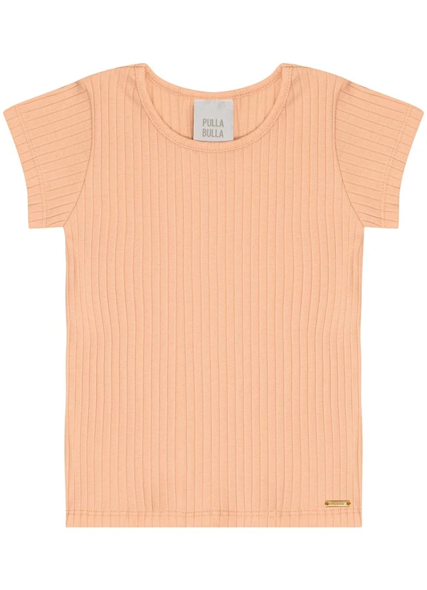 Pulla Bulla - Blusa Malha Canelada Laranja