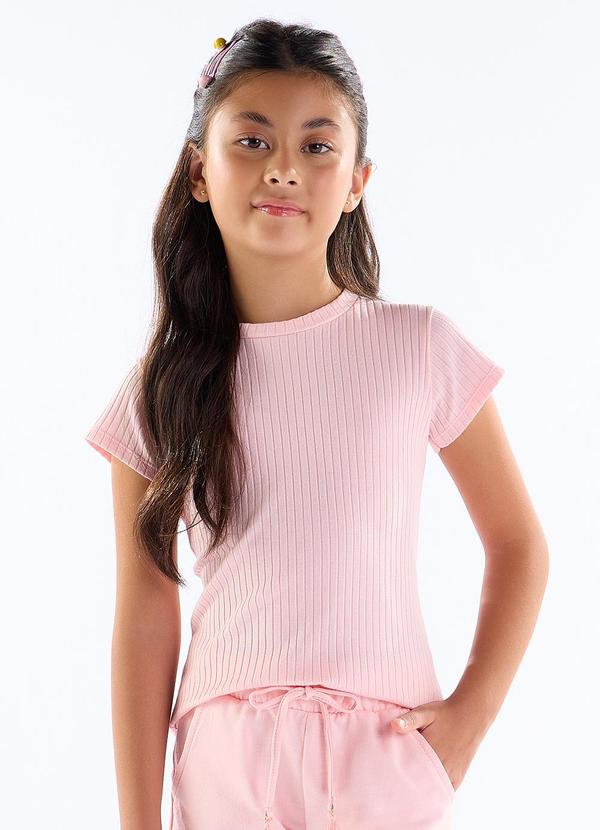 Pulla Bulla - Blusa Malha Canelada Rosa