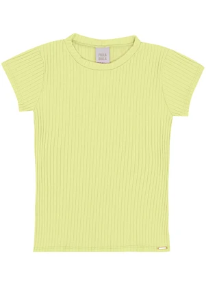 Pulla Bulla - Blusa Malha Canelada Verde - PULLA BULLA
