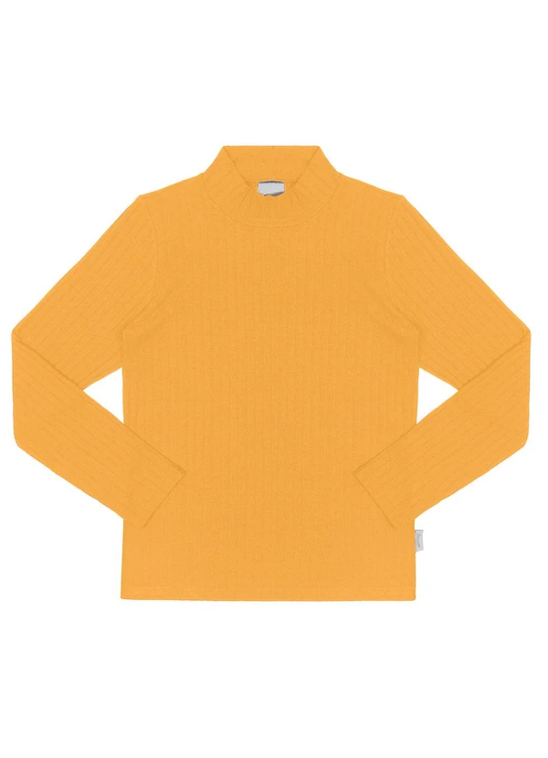 Alakazoo - Blusa Malha Canelado Sevilha Amarelo