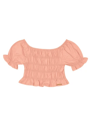 Pulla Bulla - Blusa Malha Laranja - PULLA BULLA