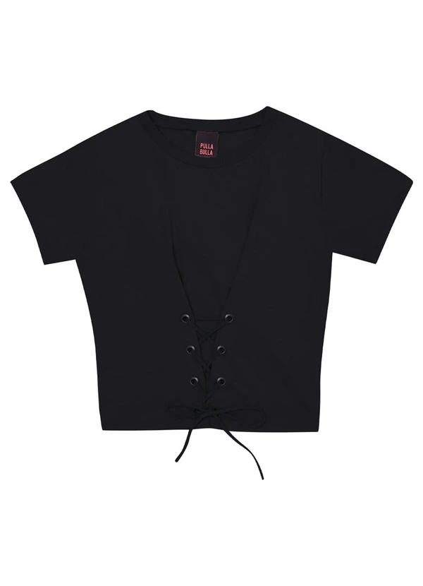 Pulla Bulla - Blusa Malha Preto