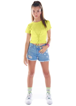 Pulla Bulla - Blusa Malha Verde - PULLA BULLA