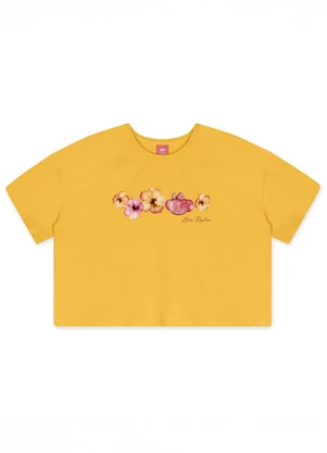 Lilica Ripilica - Blusa Manga Curta Amarelo - LILICA RIPILICA