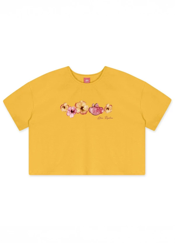 Lilica Ripilica - Blusa Manga Curta Amarelo