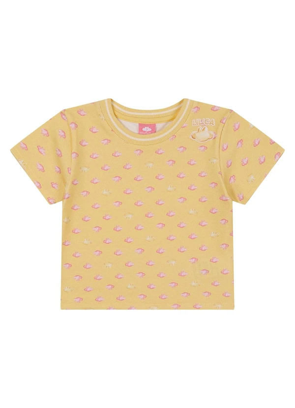 Lilica Ripilica - Blusa Manga Curta Amarelo
