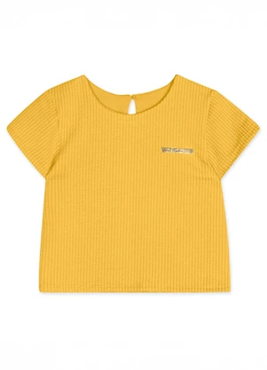 Lilica Ripilica - Blusa Manga Curta Amerelo - LILICA RIPILICA