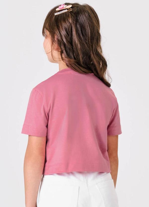 Trick Nick - Blusa Manga Curta Aplique Lantejoulas Rosa 2