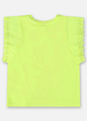 Up Baby - Blusa Manga Curta Básica Amarelo - UP BABY