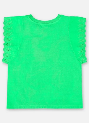 Up Baby - Blusa Manga Curta Básica Infantil Verde - UP BABY