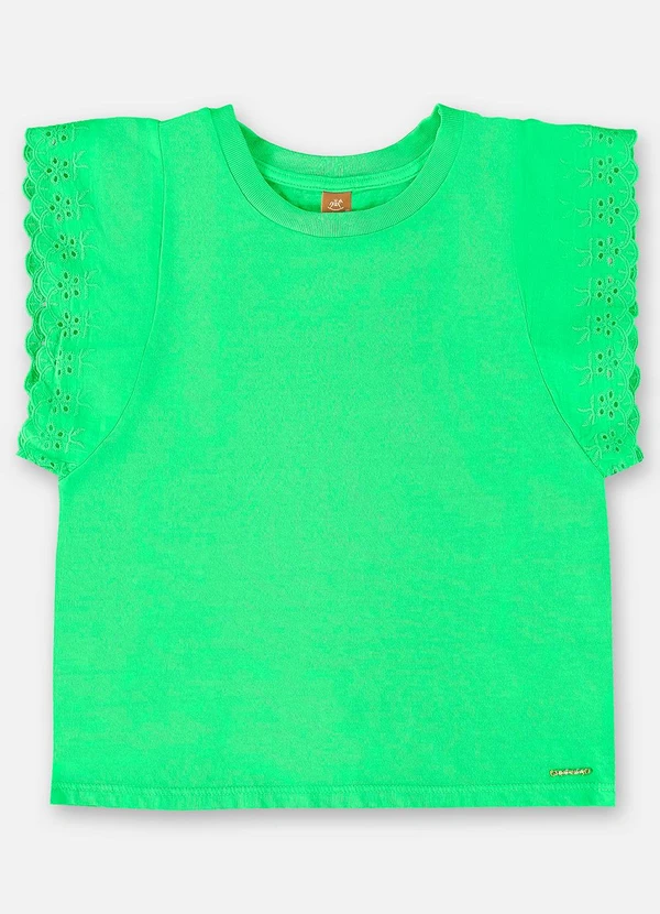 Up Baby - Blusa Manga Curta Básica Infantil Verde