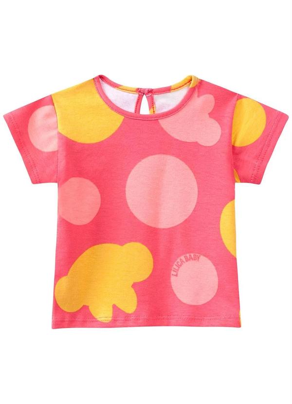 Lilica Ripilica - Blusa Manga Curta Bebê Feminina Rosa
