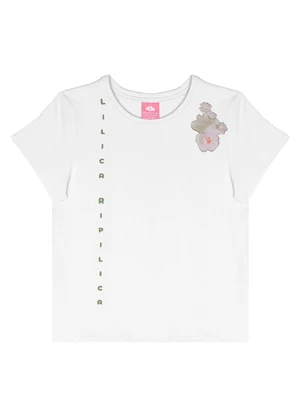 Lilica Ripilica - Blusa Manga Curta Branco - LILICA RIPILICA