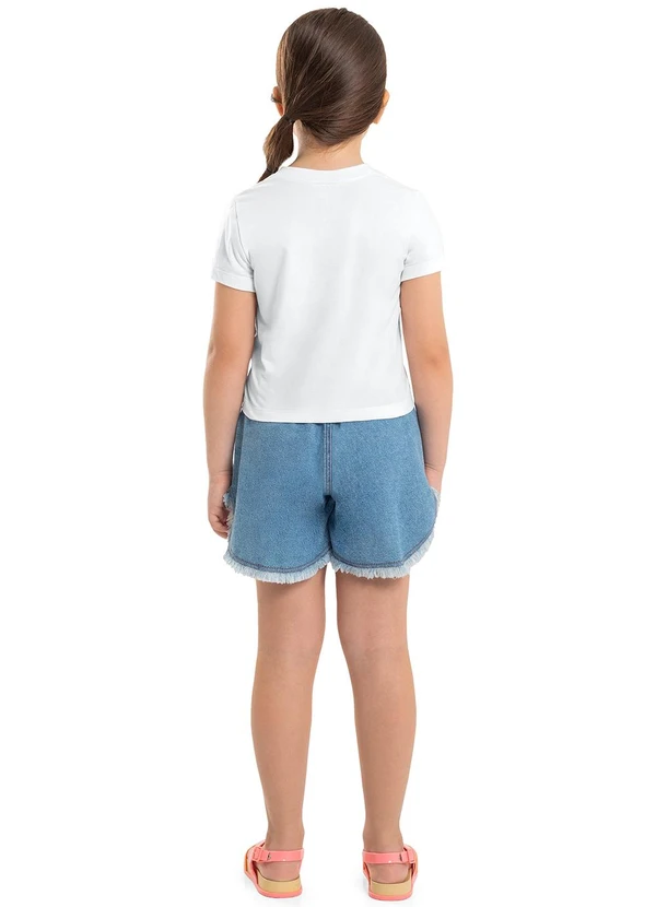 Gloss - Blusa Manga Curta com Amarração Branco 4