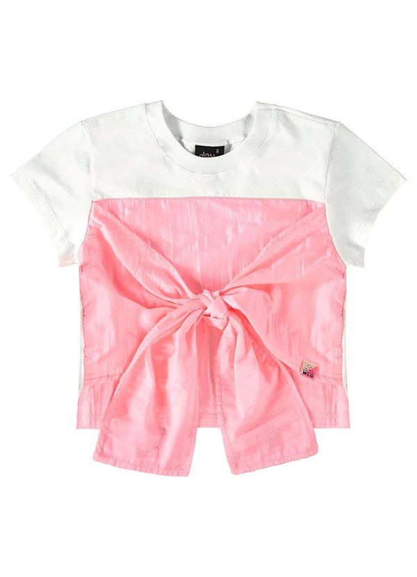 Gloss - Blusa Manga Curta com Amarração Branco 5