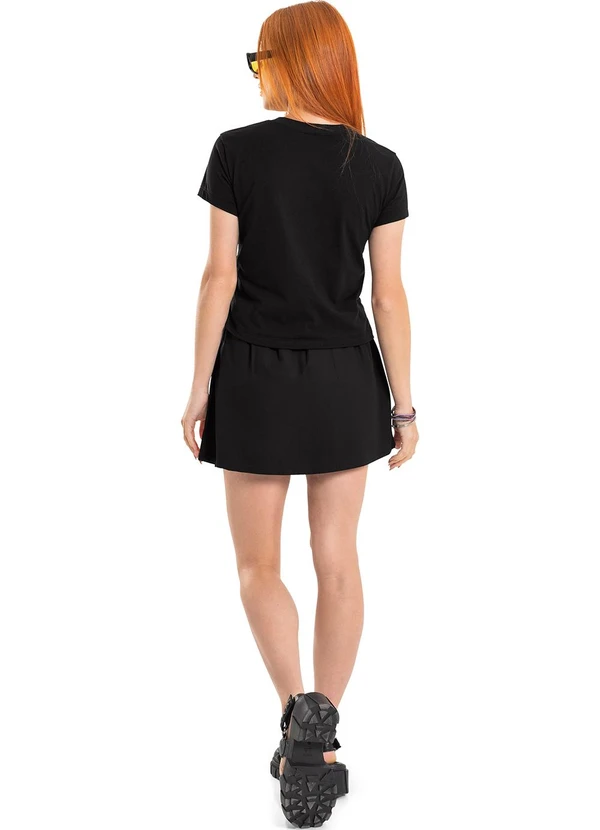 Gloss - Blusa Manga Curta com Amarração Preto 4