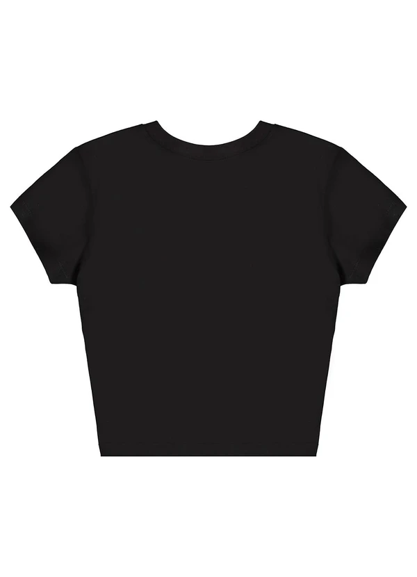 Gloss - Blusa Manga Curta com Amarração Preto 6