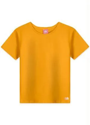 Lilica Ripilica - Blusa Manga Curta com Tecnologia Thermo Amarelo - LILICA RIPILICA