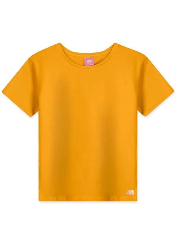 Lilica Ripilica - Blusa Manga Curta com Tecnologia Thermo Amarelo
