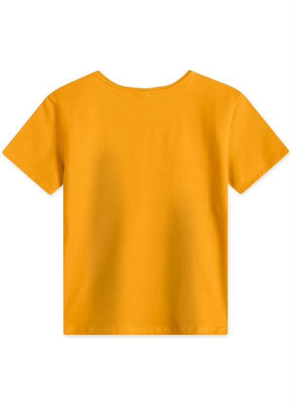 Lilica Ripilica - Blusa Manga Curta com Tecnologia Thermo Amarelo 2