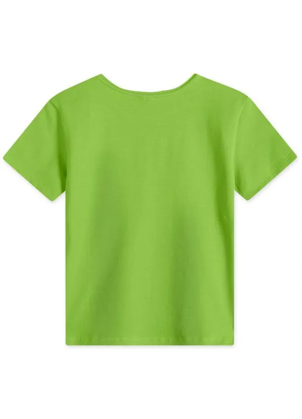 Lilica Ripilica - Blusa Manga Curta com Tecnologia Thermo Verde 2