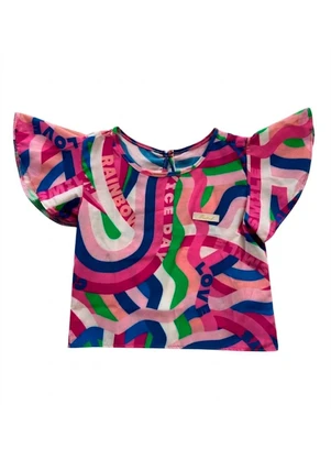 Blusa Manga Curta Estampada Marisol (Rosa) - MARISOL