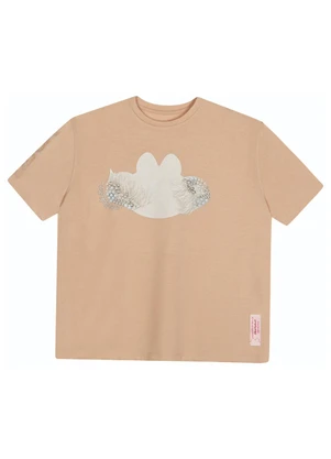 Lilica Ripilica - Blusa Manga Curta Feminina Bege - LILICA RIPILICA