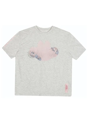 Lilica Ripilica - Blusa Manga Curta Feminina Cinza - LILICA RIPILICA