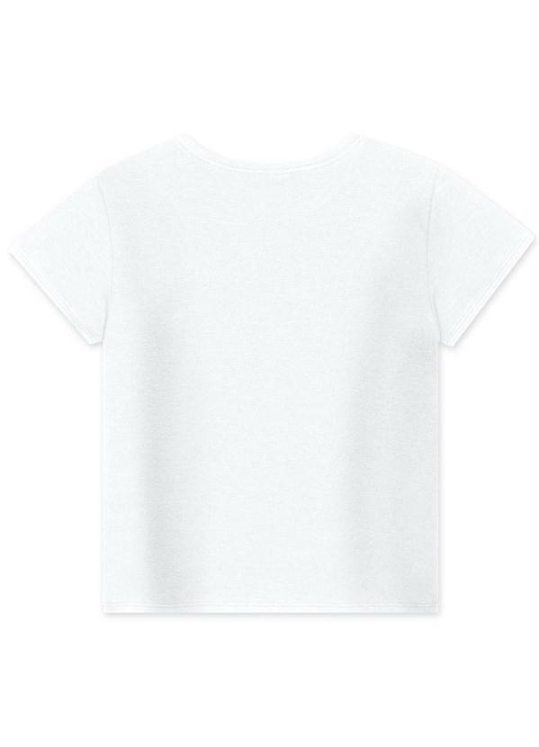 Lilica Ripilica - Blusa Manga Curta Menina Infantil Branco 2