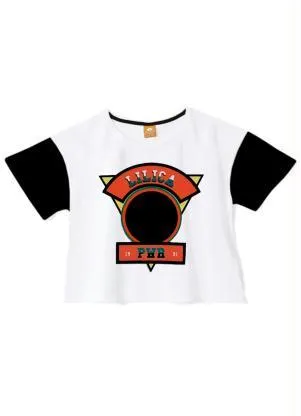 Lilica Ripilica - Blusa Manga Curta Menina Infantil Branco - LILICA RIPILICA